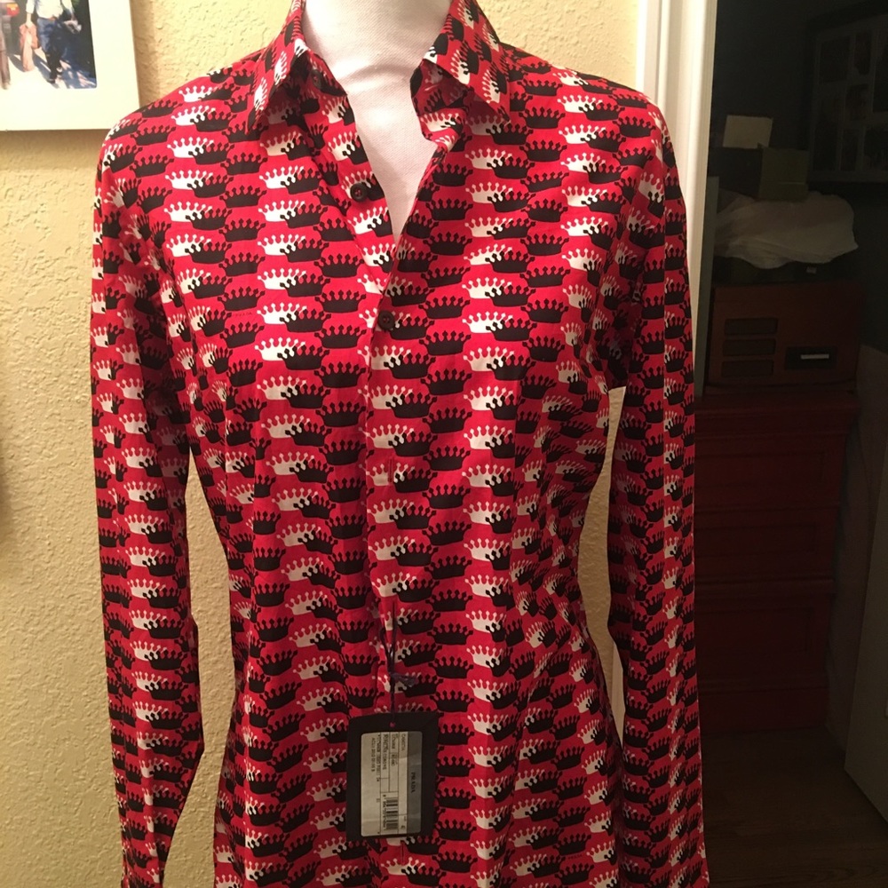 PRADA AUTHENTIC MEN’S “CROWN” SHIRT